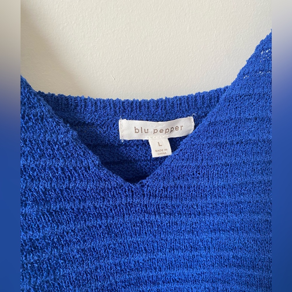Blu Pepper Knit Top - Women’s Size Large - Picture 3 of 5